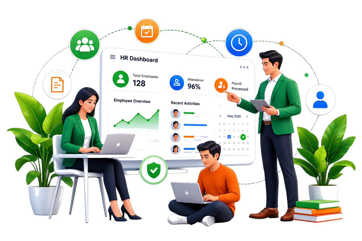 HR Dashboard Illustration
